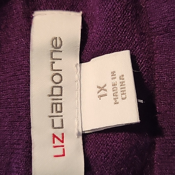 Purple Lightweight Sweater with Bling - Picture 5 of 7